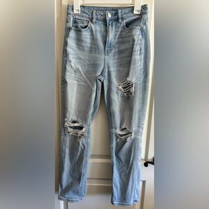 American Eagle Straight Leg Distressed Denim